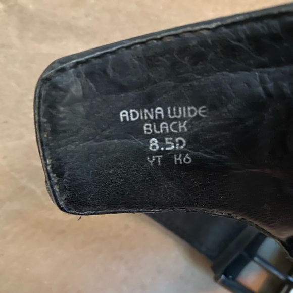 Earth wedge sandals leather size 8.5D Wide - Picture 3 of 7